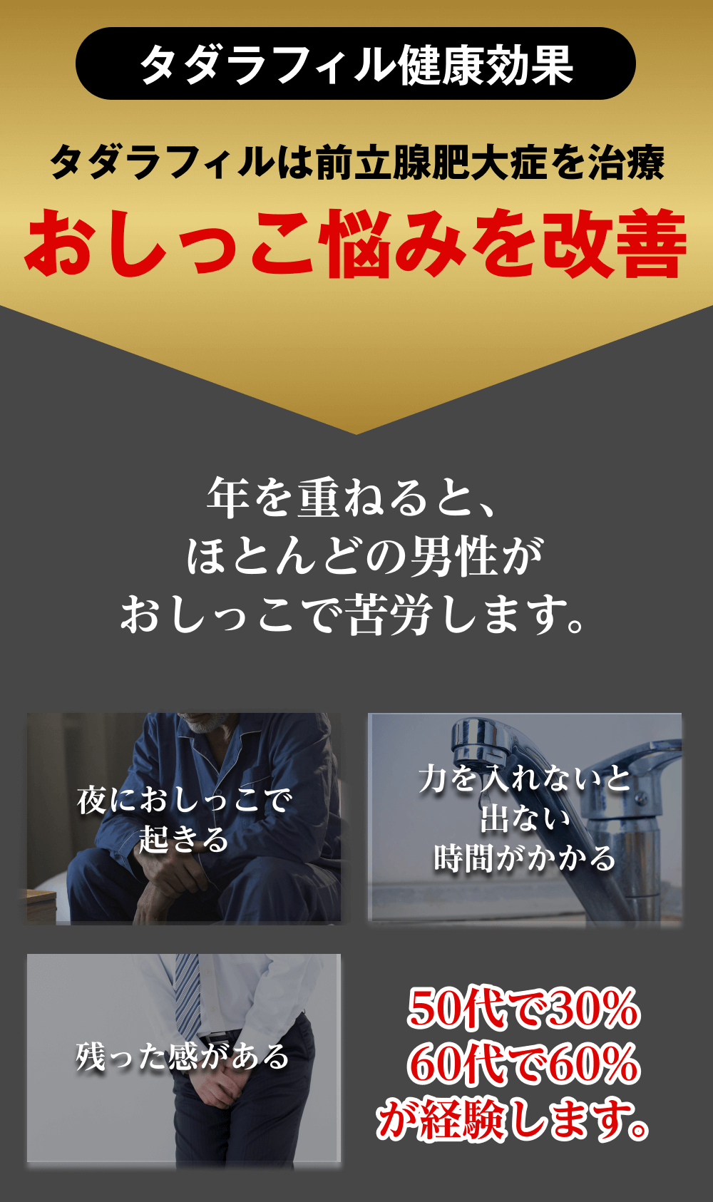 前立腺肥大が原因で年を重ねると、ほとんどの男性がおしっこで苦労します。